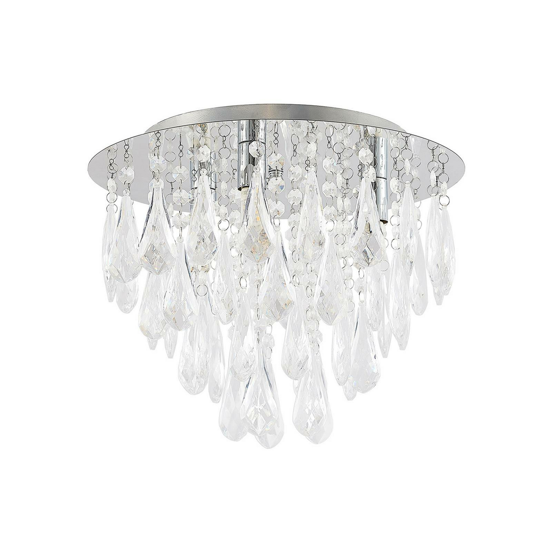 Lindby Mavinus Deckenlampe Wohnzimmerleuchte Deckenlampe Kronleuchter G9 Chrom B-Ware