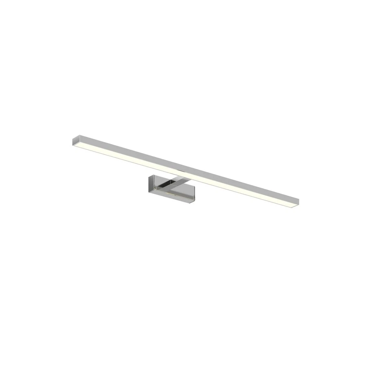 Applique murale Lindby Jukka pour salle de bain, éclairage LED blanc chromé, 90 cm, IP44, produit de seconde main.