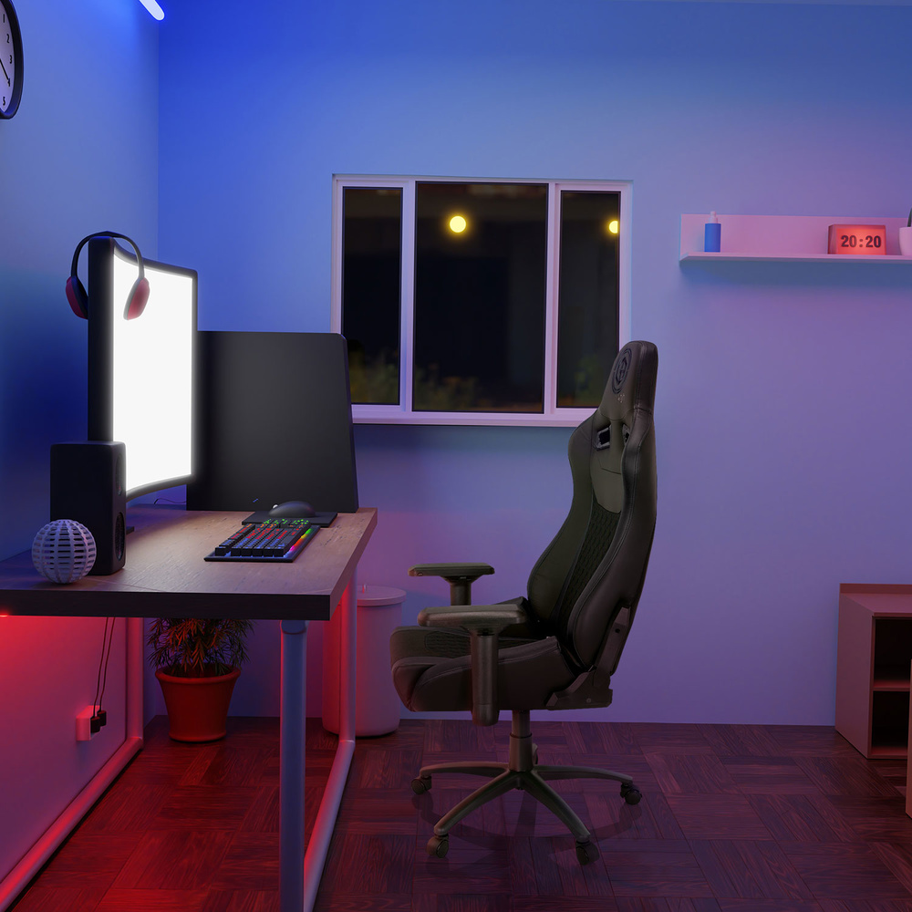 Hjh Office Gaming Stuhl Bürostuhl Gamebreaker Sx 04 Stoff Kunstleder Schwarz B-Ware - 4064323000426