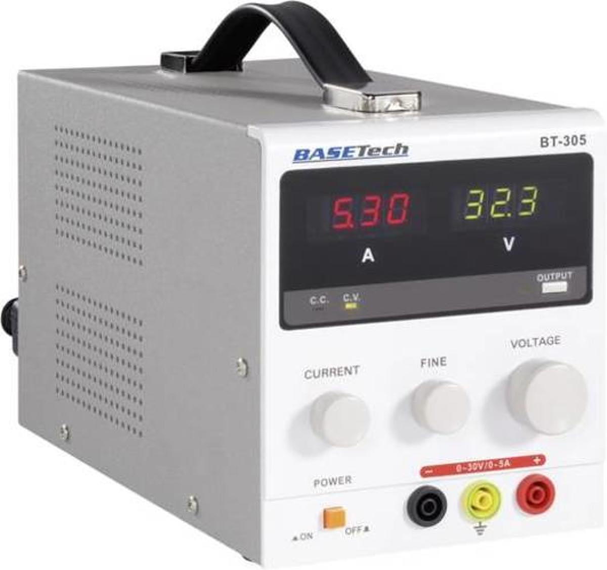 Basetech Bt 305 Labornetzgerät Netzteil Netzgerät Einstellbar 0 30 V 0 5 A 150 W672 B-Ware