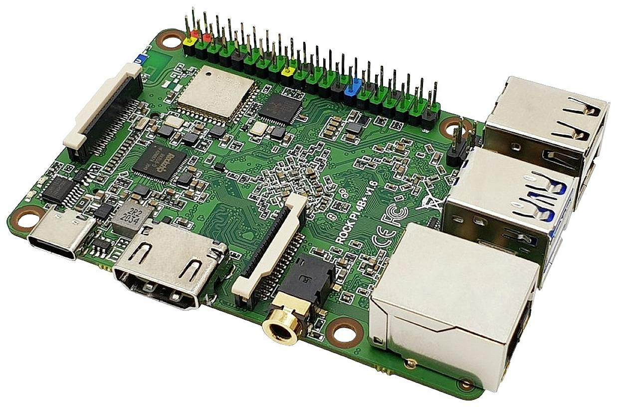 Radxa Rock Single Board Computer Computer 4 Se 4 Gb 6 X 1.5 G Hz Usb Bluetooth B-Ware