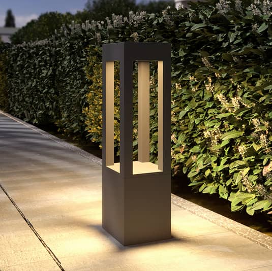 B-Ware Arcchio Lienna Led Pollerleuchte Pollerlampe Lampe Leuchte Höhe 60 Cm Guss Glas