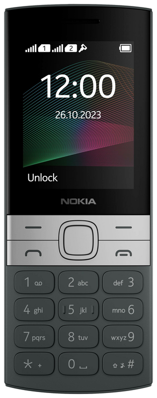 Nokia 150 2G Edition 2023, téléphone portable classique, écran 2,4 pouces, 4 Mo, micro USB, carte SIM, noir