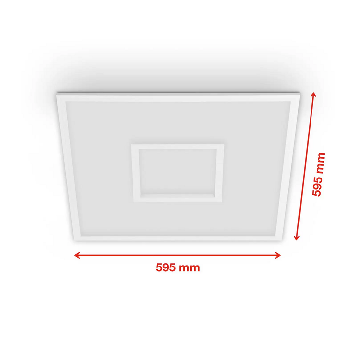 Telefunken Led Panel Centerback Cct Deckenleuchte Deckenlampe Lampe Leuchte Weiß B-Ware