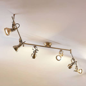 Plafonnier LED Lindby à six lumières IP20 Perseas GU10 LED B-Stock