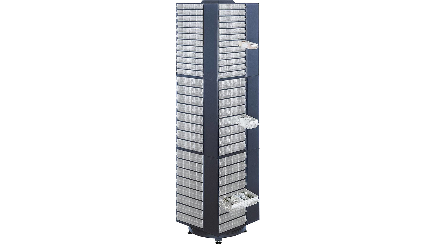 B-Ware Raaco Drehturm Für Schubladen Magazine Leer Stahl Blau Turm Maschine Dreh Turm