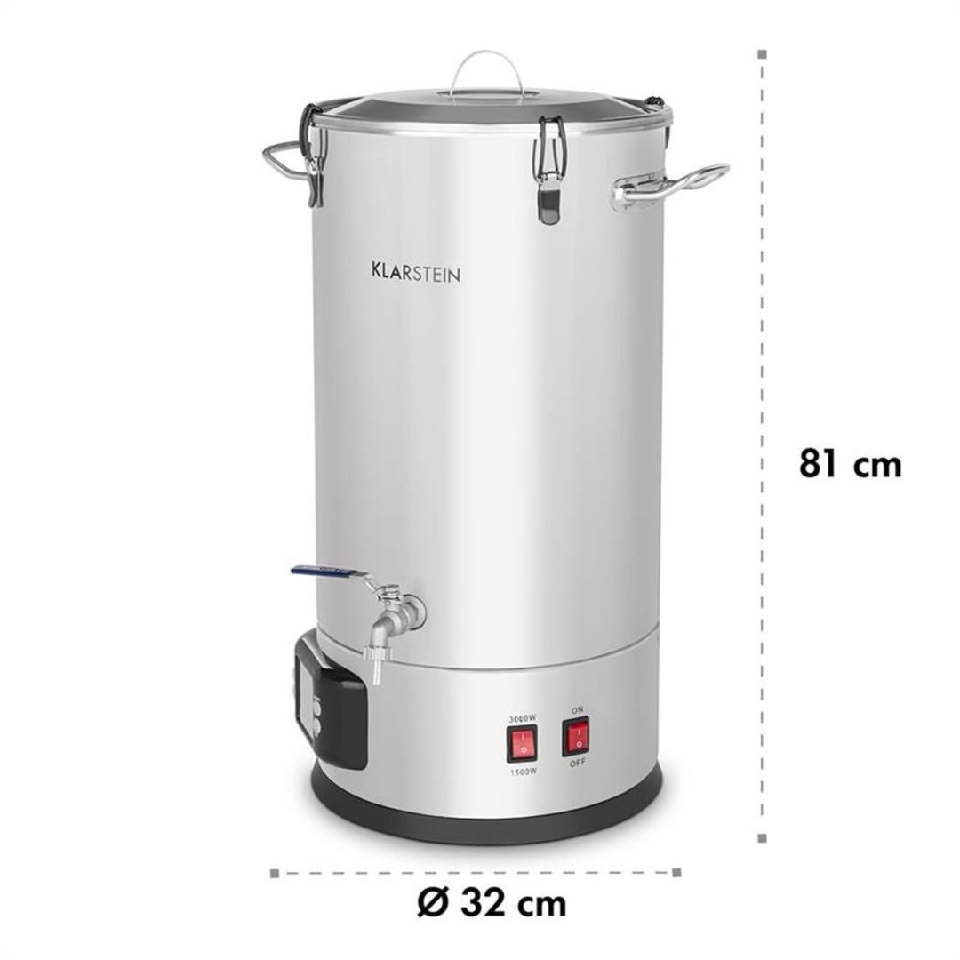 Klarstein Maischfest Mash Kettle 5-Piece 35l Maischekessel Kessel Bierbrau-Set