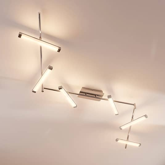 Lindby 6-flammige LED-Deckenlampe Pilou Deckenlampe Deko-Wohnzimmerleuchte 334