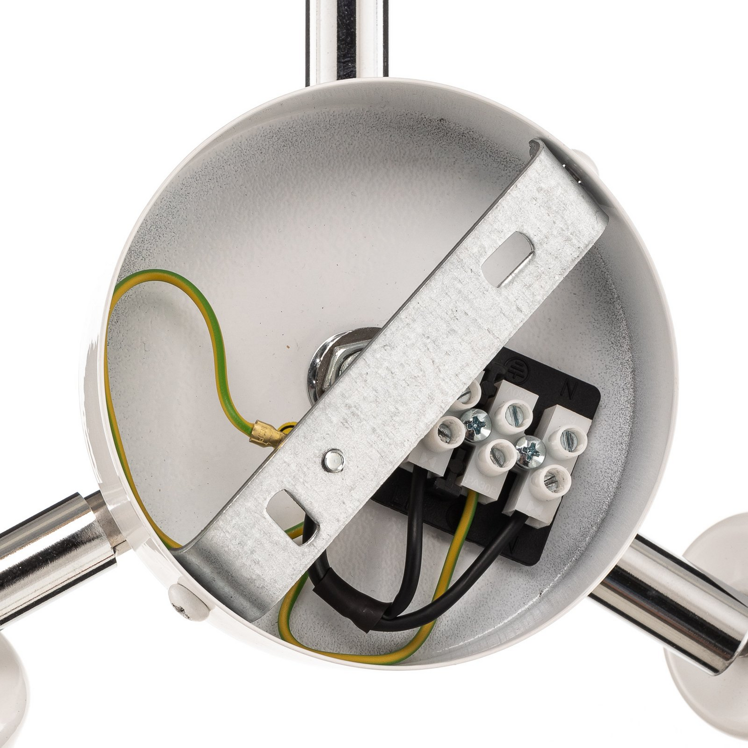 B-Ware Euluna Deckenlampe Pastell Trio Deko Deckenlampe E27 ø 60cm Senf Grau Hellgrau