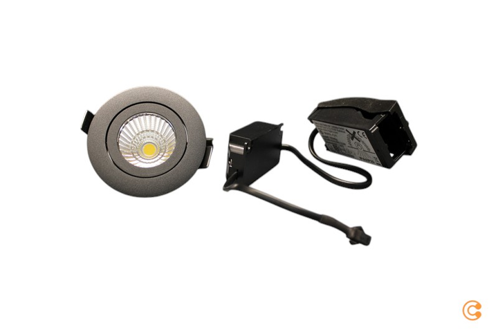Deko Light Dled Deckeneinbauleuchte Dione, Ip44, 4.000 K, Schwarz, Dimmbar B-Ware - 4042943176943