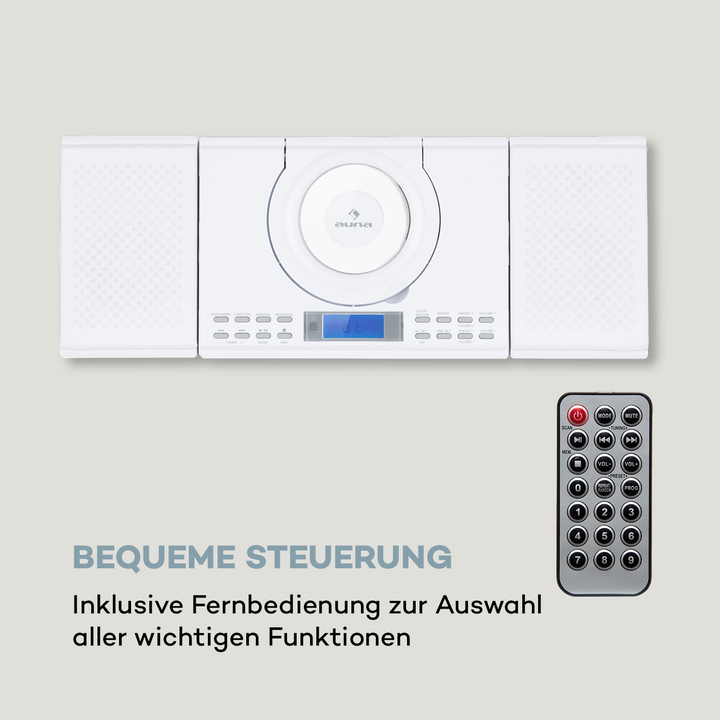 Auna Wallie Microsystem CD-Player Stereoanlagen Musikanlage DEFEKT SIEHE TEXT
