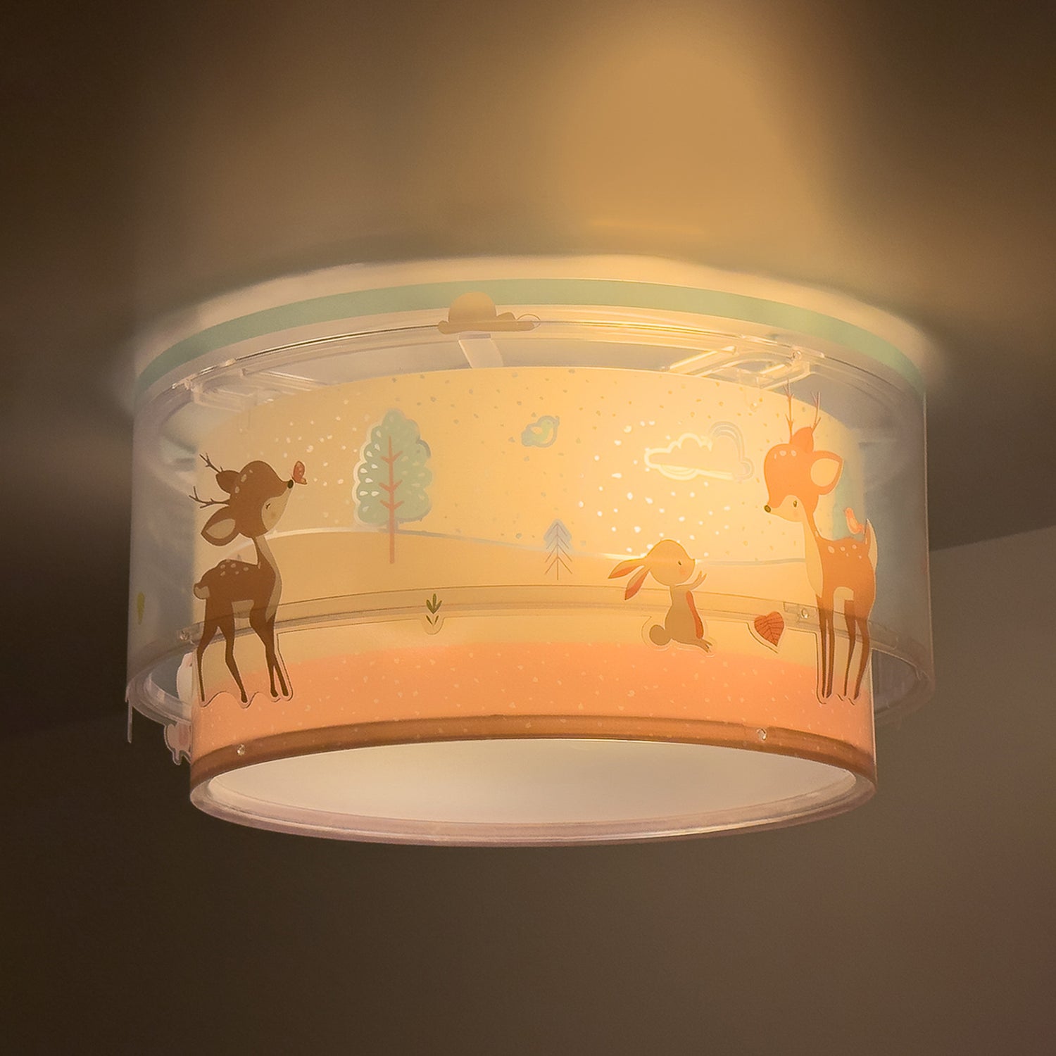 B-Ware Dalber Kinder Deckenleuchte Deckenlampe Loving Deer Rehmotiv Kinderzimmer Lampe - 8420406612768