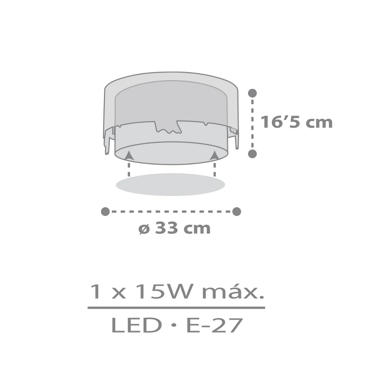 Dalber Kinder Deckenleuchte Deckenlampe Loving Deer Rehmotiv Kinderzimmer Lampe B-Ware - 8420406612768