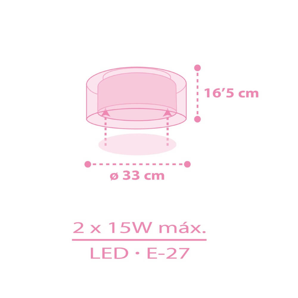B-Ware Dalber Unicorns Deckenlampe Deckenleuchte Deckenlicht Lampe Einhornmotiv 1 Flg.  - 8420406415963