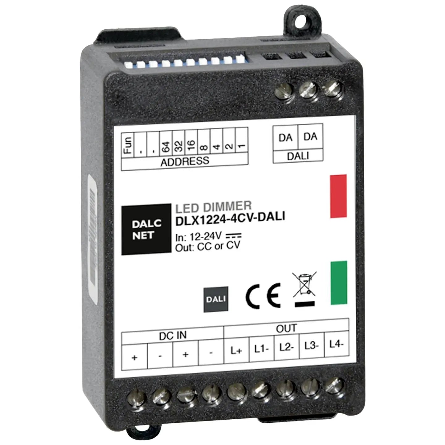 B-Ware Dalcnet Dimmer Steuergerät Lichtregler Dali Innenbereich 4 Ausgänge 12 V 24 V - 4021087091084
