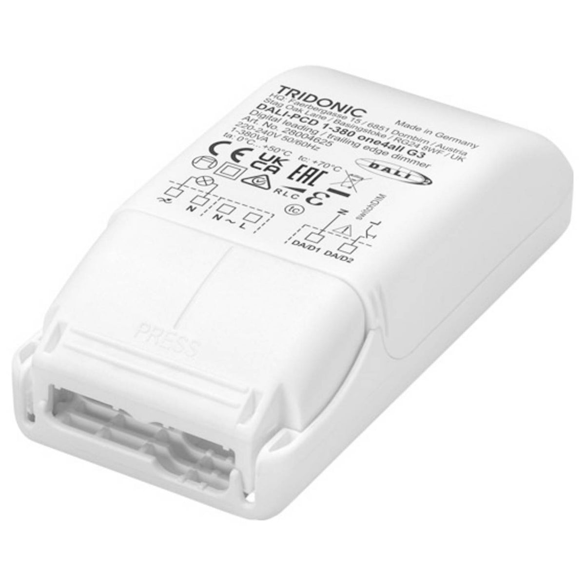 Tridonic Dimmer Schalter DALI-PCD 1-380 one4all G3 LED Phasenanschnitt 1 St - 9006210816159