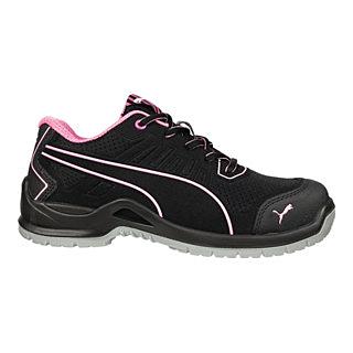 B-Ware Puma Damen Sicherheitsschuhe Fuse Tc Low Gr 38 Schwarz Pink Arbeitsschuhe Schuhe