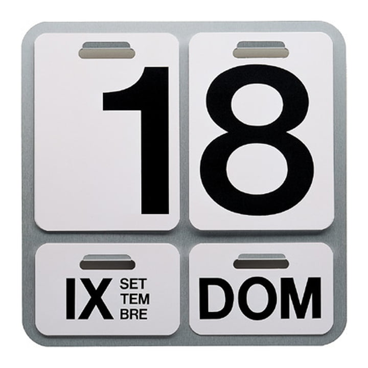 Danese Milano Formosa Uhr Wanduhr Wandkalender Italienisch Aluminium Schwarz B-Ware - 8052993032065