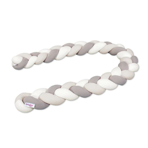 B-Ware Babybay Babybettschlange Bettschlange Knotenkissen Kopfschutz Baumwolle Beige