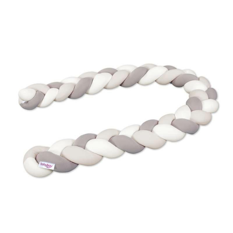 B-Ware Babybay Babybettschlange Bettschlange Knotenkissen Kopfschutz Baumwolle Beige  - 4262356530709