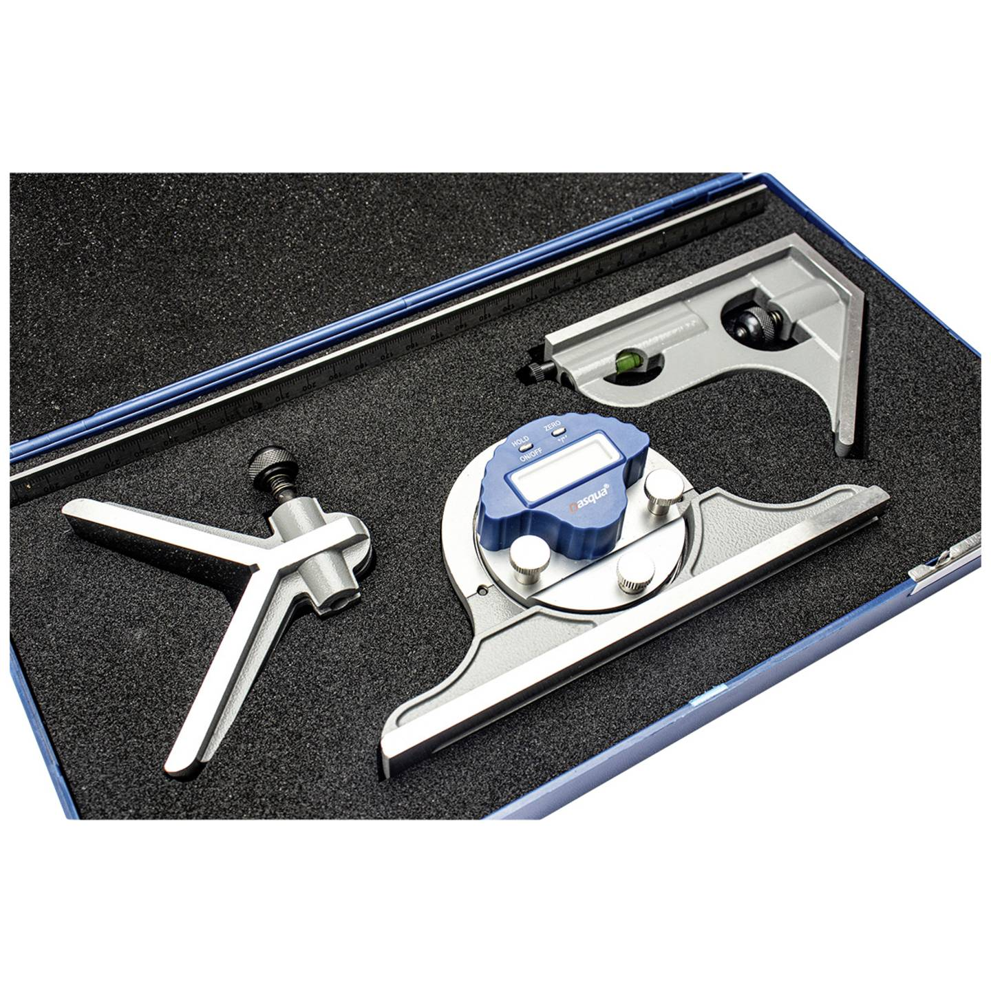 B-Ware Dasqua Kombinationsquadrat Set 1012 0010 Winkelmesser Messwerkzeug L356mm 4 Tlg - 4064161306308