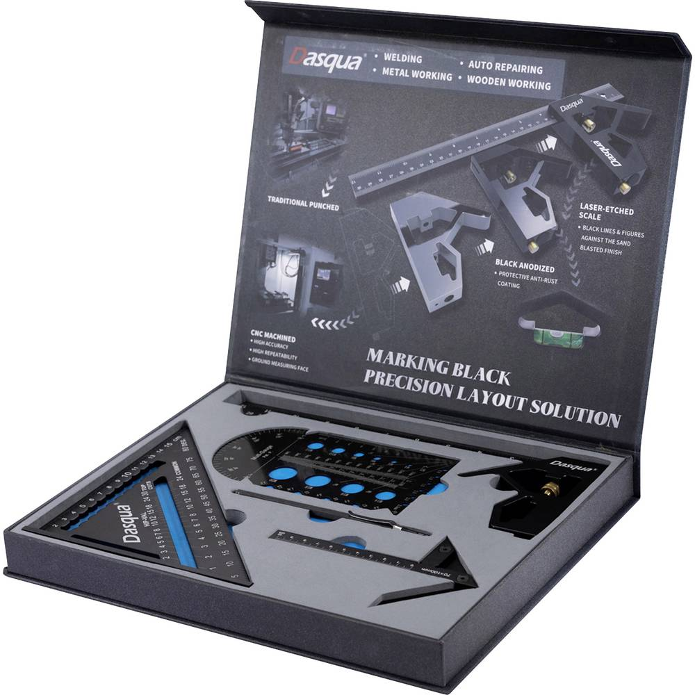 Dasqua 1804 1405 Messwerkzeug Set Messgerät Werkzeug Set 5teilig Präzision B-Ware