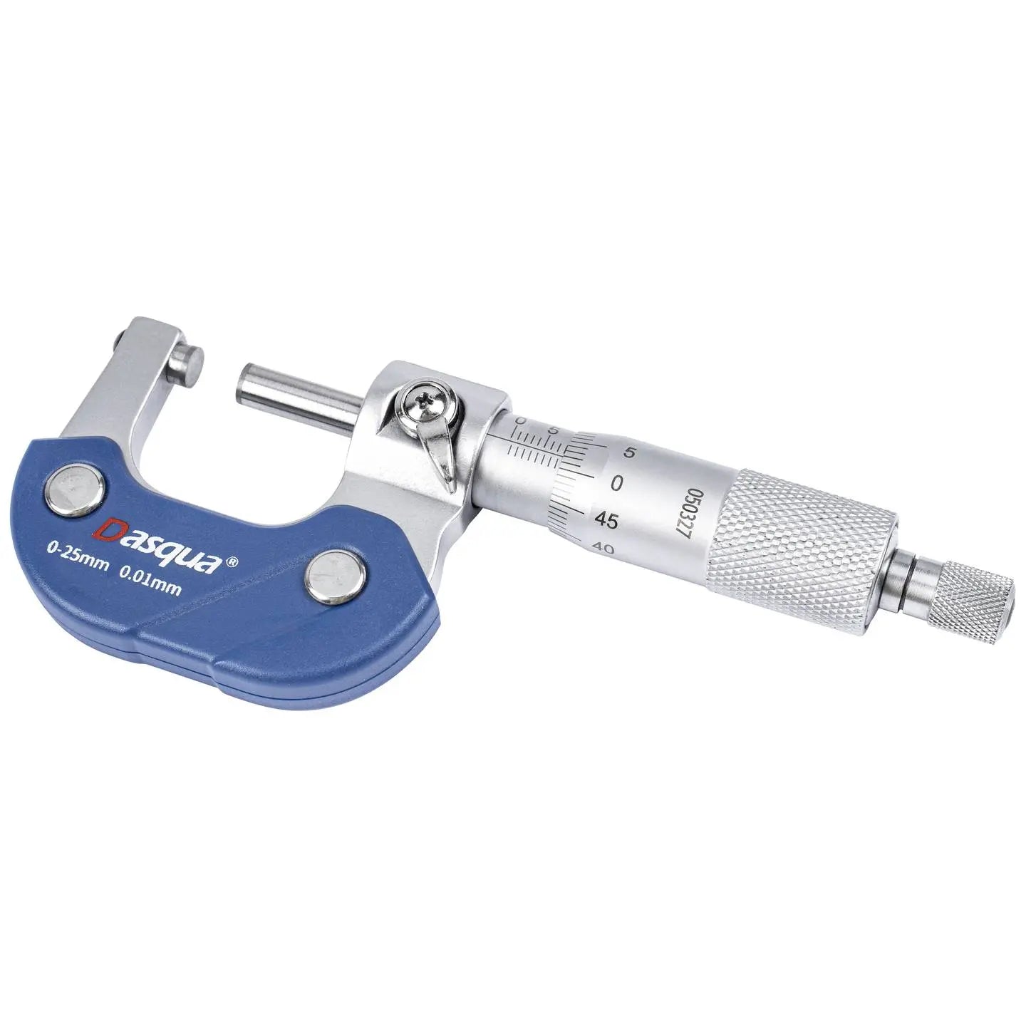 B-Ware Dasqua Bügelmessschraube Außenmikrometer Messschraube 0 25 Mm Chrom Messgerät - 4064161307305