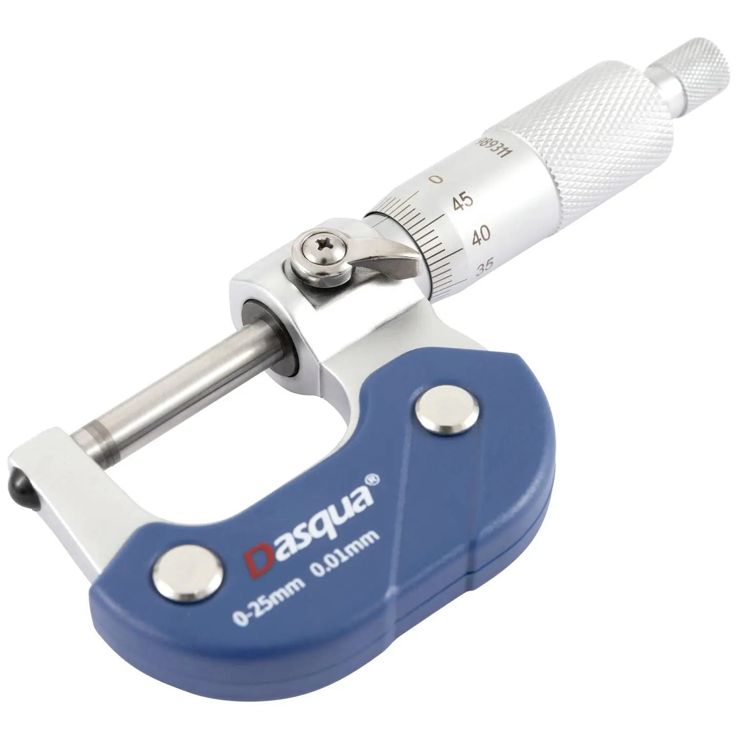 B-Ware Dasqua Bügelmessschraube Außenmikrometer Messschraube 0 25 Mm Chrom Messgerät - 4064161307305