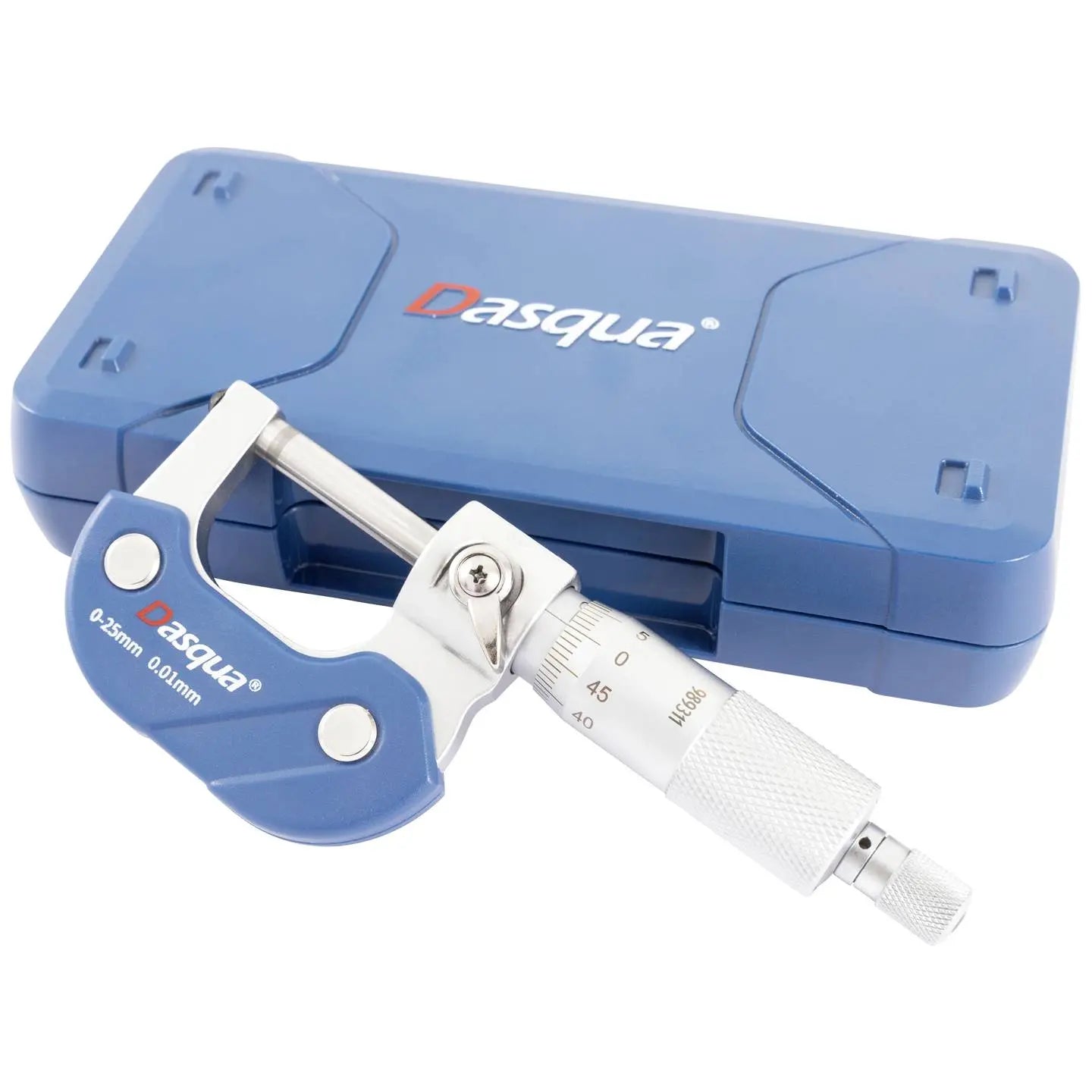 B-Ware Dasqua Bügelmessschraube Außenmikrometer Messschraube 0 25 Mm Chrom Messgerät - 4064161307305