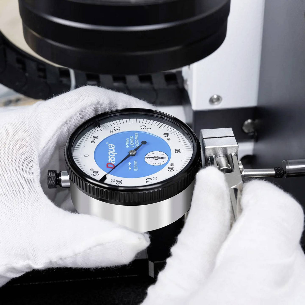 Dasqua Messuhr Messgerät Kontrollmaß Stoßfeste Messuhr 10 mm Werksstandard - 4064161338682