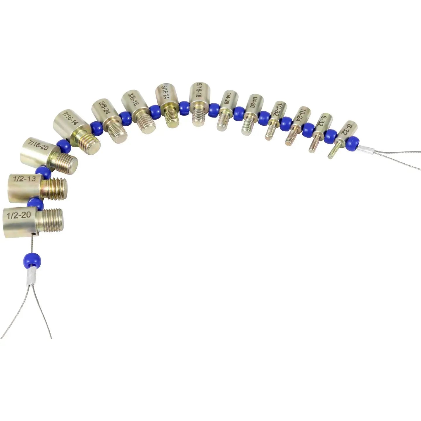B-Ware Dasqua Gewindeprüferset Messwerkzeug Zoll Adapter Galvanisch Beschichtetes Zink - 4064161307879