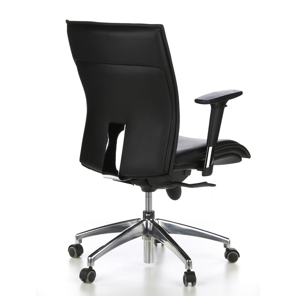 hjh OFFICE MURANO 10 Luxus Chefsessel Schwarz Drehstuhl Bürostuhl Arbeitsstuhl - 4260182537039