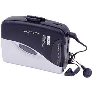 B-Ware Roxx Pcp 300 Tragbarer Kassettenspieler Mobiler Kassettenplayer Schwarz Silb832