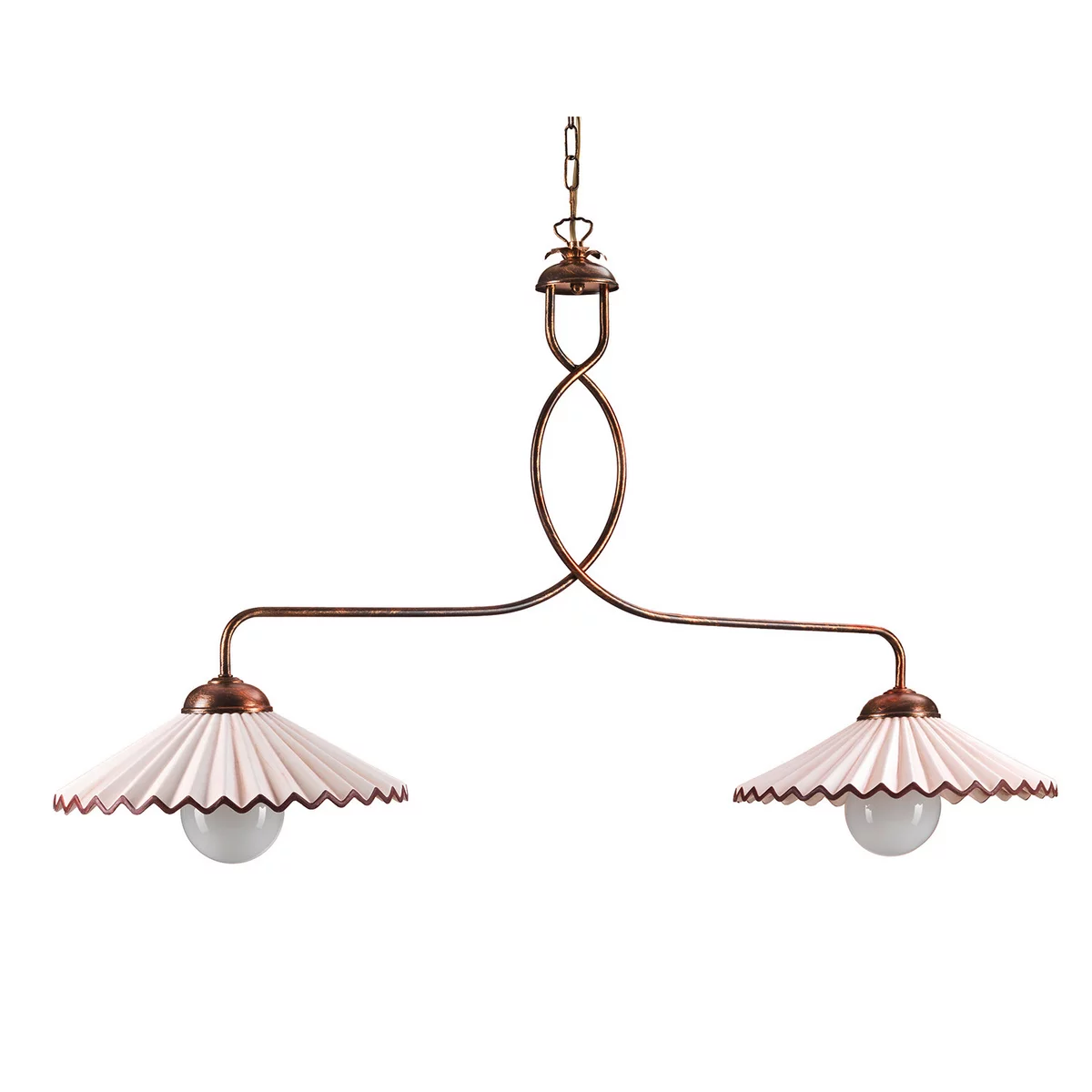 B-Ware Stefi Illiminazione 4257/2 B Kronleuchter Deckenleuchte Bronze Bernstein 2 Flg. - 4340005206