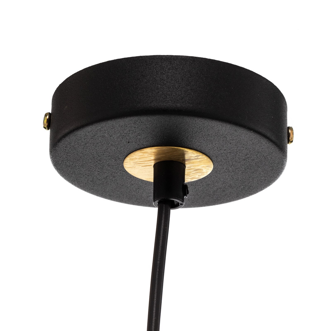 Euluna Pendelleuchte Pendellampe Lampe Leuchte Deckenlampe Lincoln, schwarz/gold