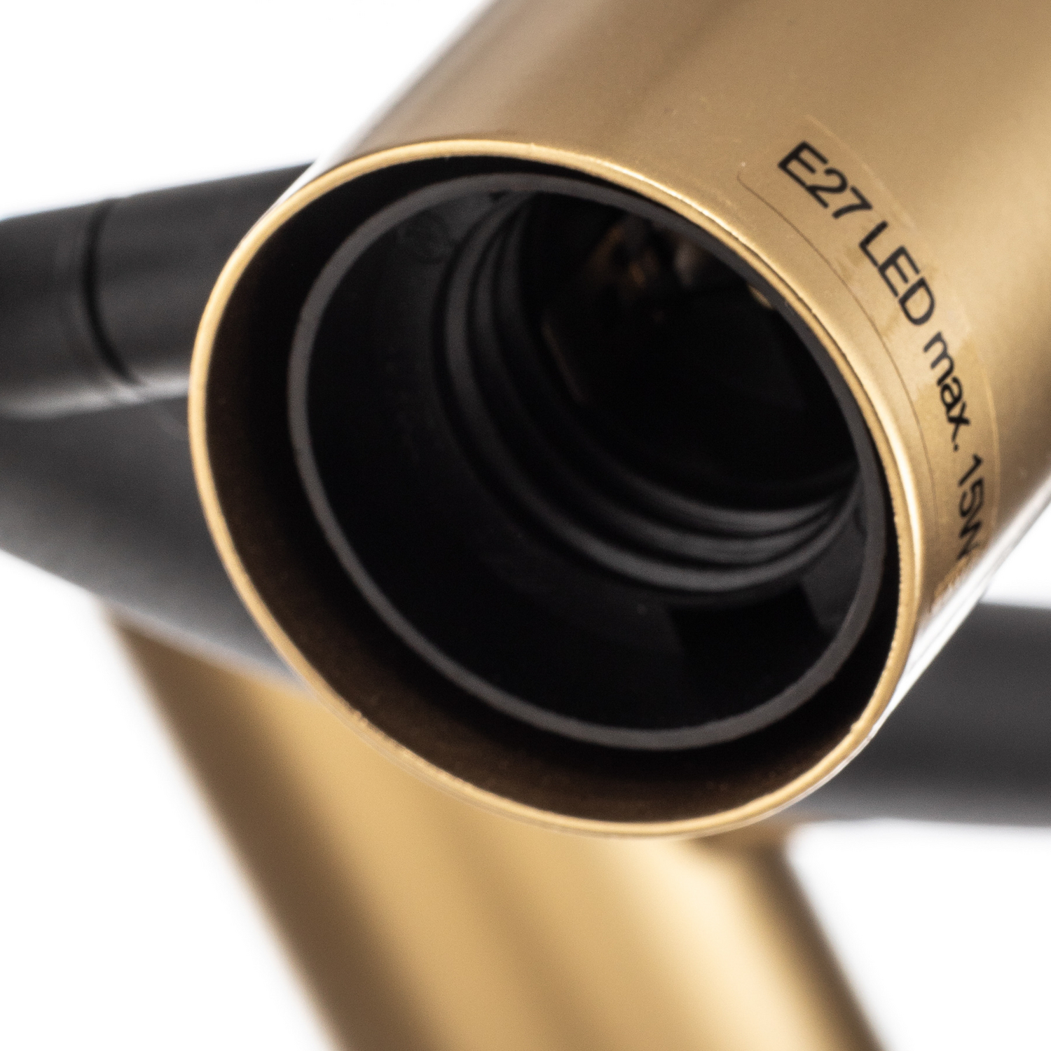 Lindby Hängeleuchte Anito Schwarz/Gold Metall 100cm E27 Deckenleuchte Lampe S39 B-Ware - 4251911765052