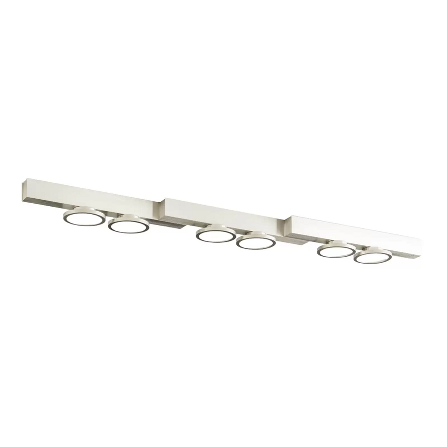 Lucande Kellino Deckenleuchte Deckenlampe 6 Flammig Nickel Lampe Leuchte Gu10 B-Ware - 4251911756654