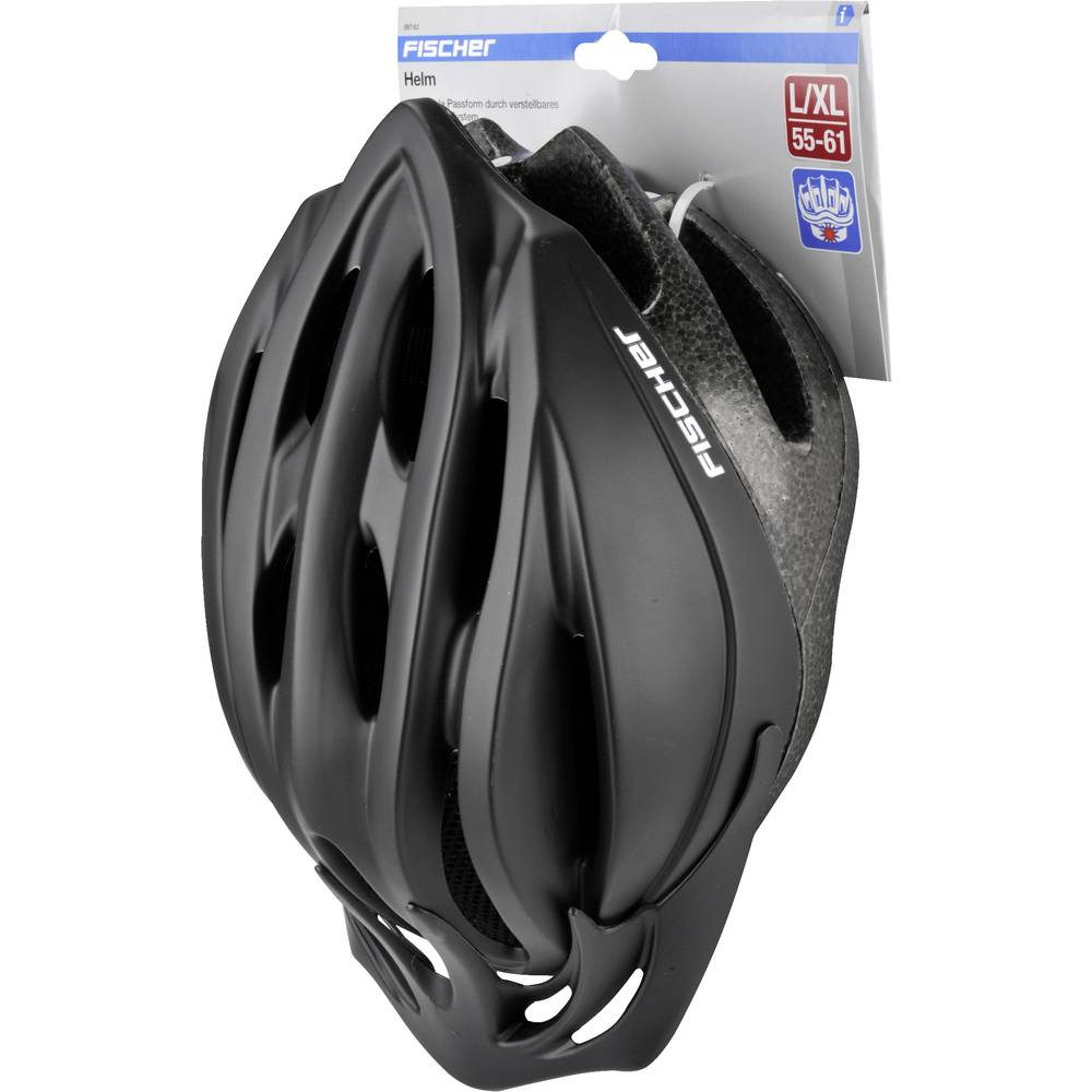 B-Ware Fischer Fahrrad Shadow L/Xl City Helm Schwarz Konfektionsgröße Fahrradhelm Helm