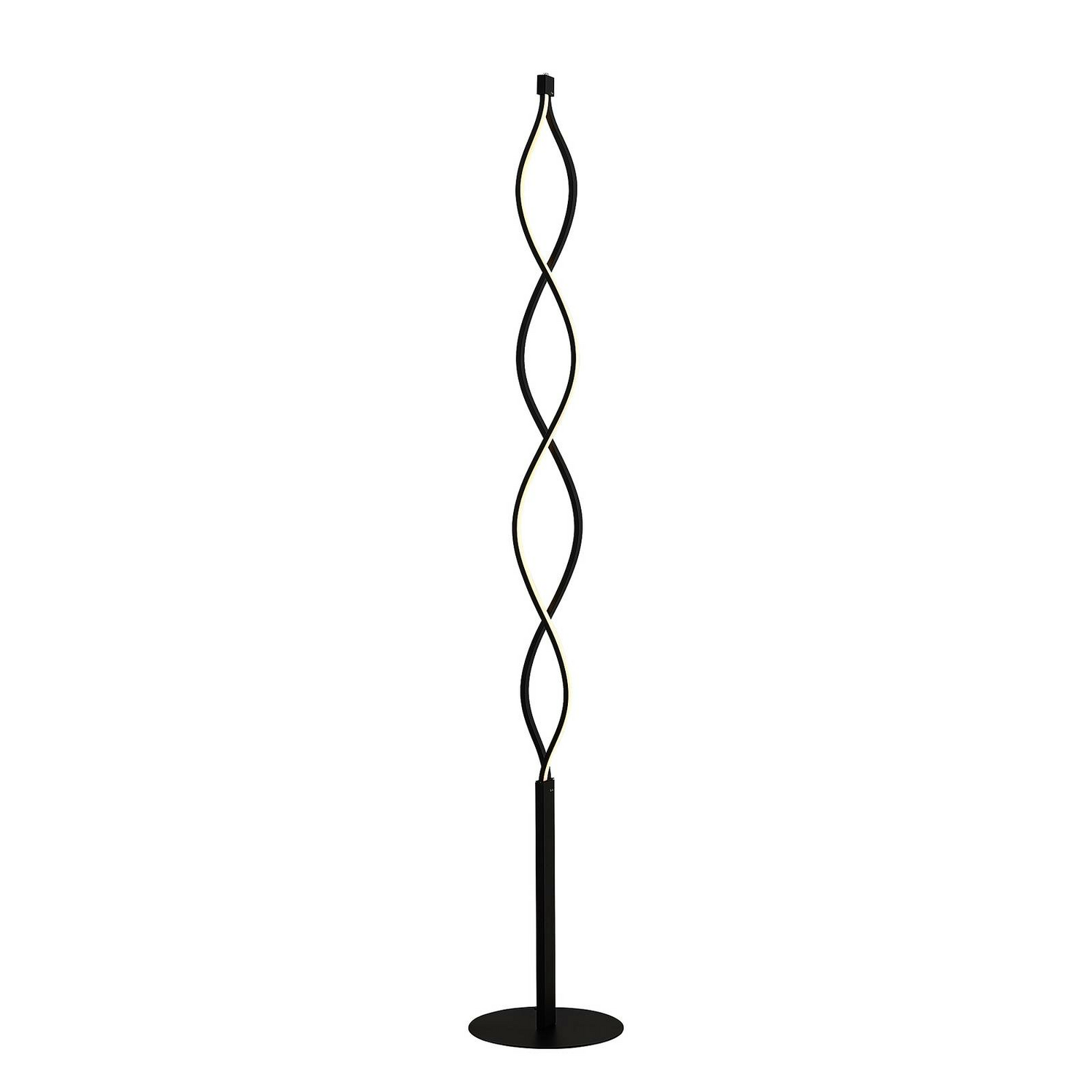 B-Ware Lindby Welina Led Stehleuchte Standlampe Stehlampe Standleuchte Gedreht Schwarz