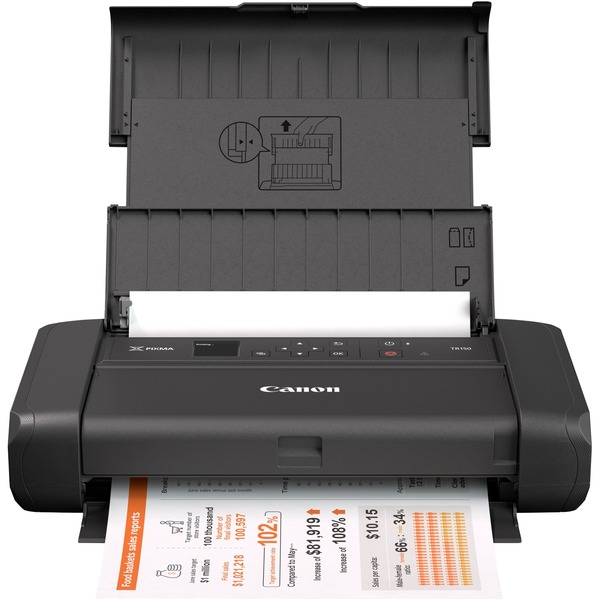 Canon PIXMA TR150 Tintenstrahldrucker A4 Drucker Mobildrucker mit Akku schwarz