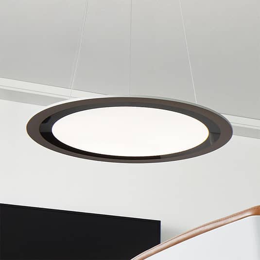 Grimmeisen Licht Onyxx Circular Hängeleuchte Deckenlampe Pendelleuchte Silber - 4023008