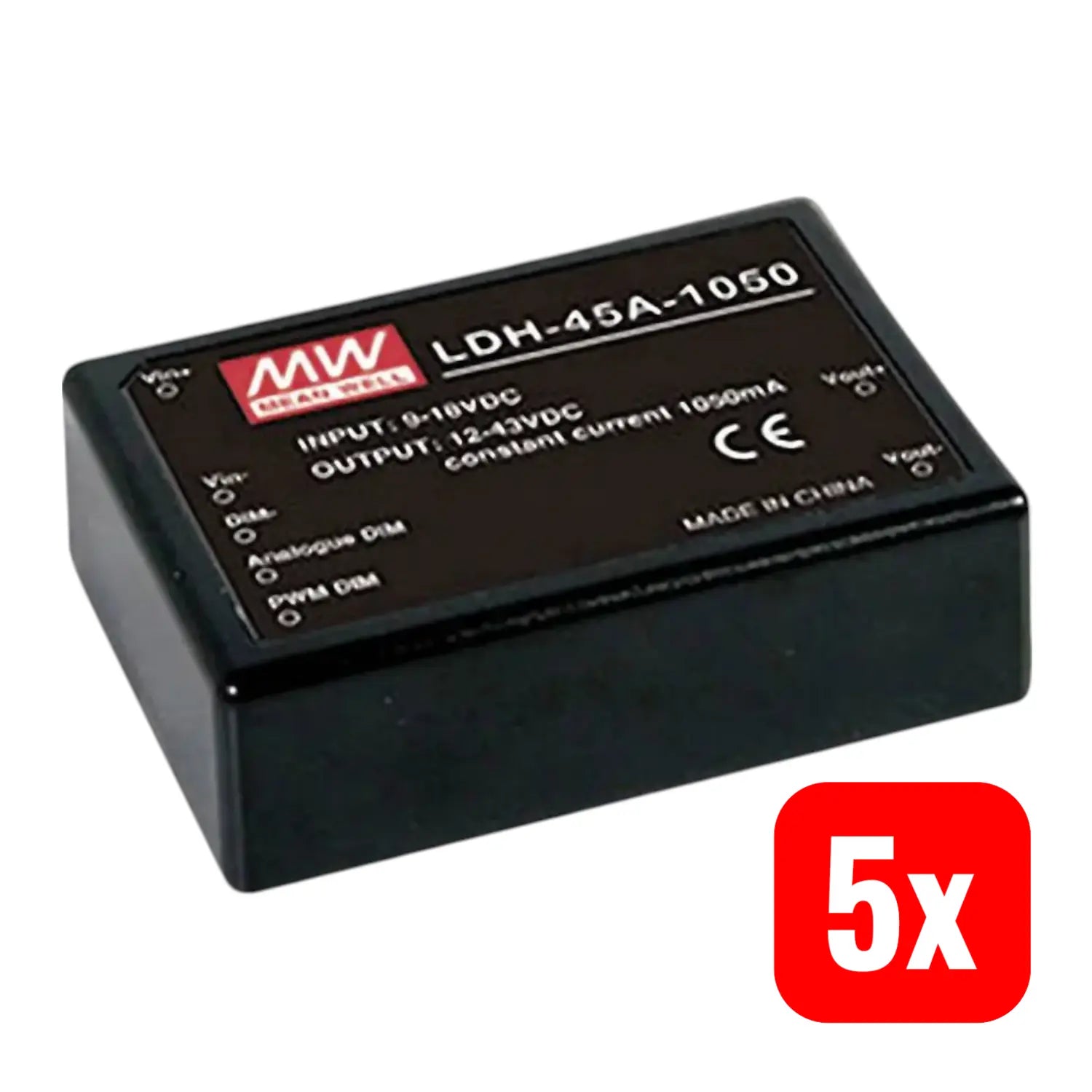B-Ware Mean Well Dc Wandler Konverter Led Treiber Ldh 45 A 1050 W Print 1 Ausgang 5 Stück - 4711287455198