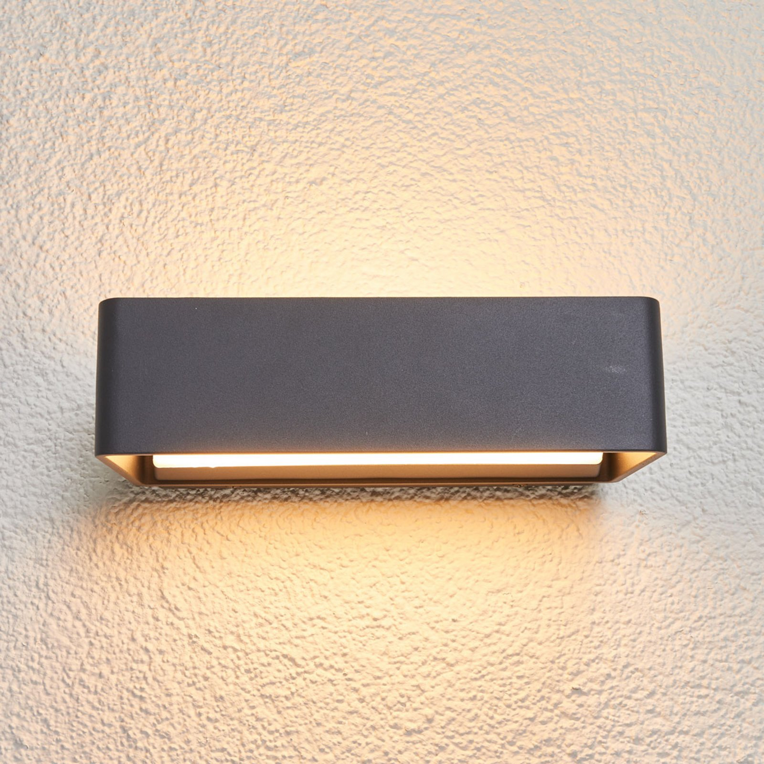 Lucande Logan Led Wandleuchte Außenwandleuchte Gartenleuchte Terrassenleuchte  B-Ware