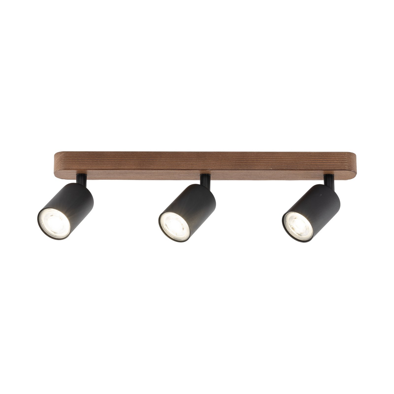 B-Ware Deckenspot Subrin Nussbaum Dreiflammig Deckenlampe Lampe Leuchte Spot Licht