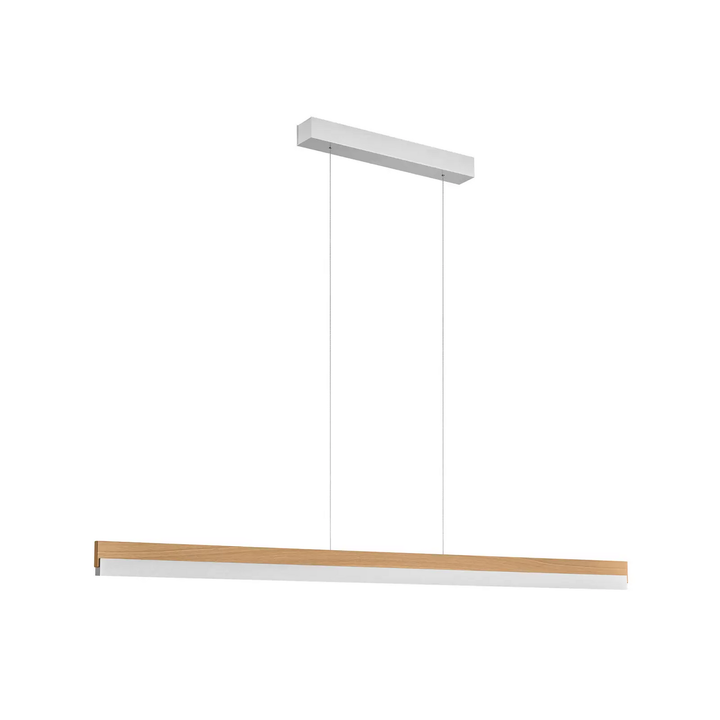 Quitani Led Hängelampe Keijo Nickel Eiche 143 Cm Deckenlampe Lampe Leuchte Spot B-Ware - 4251911762259