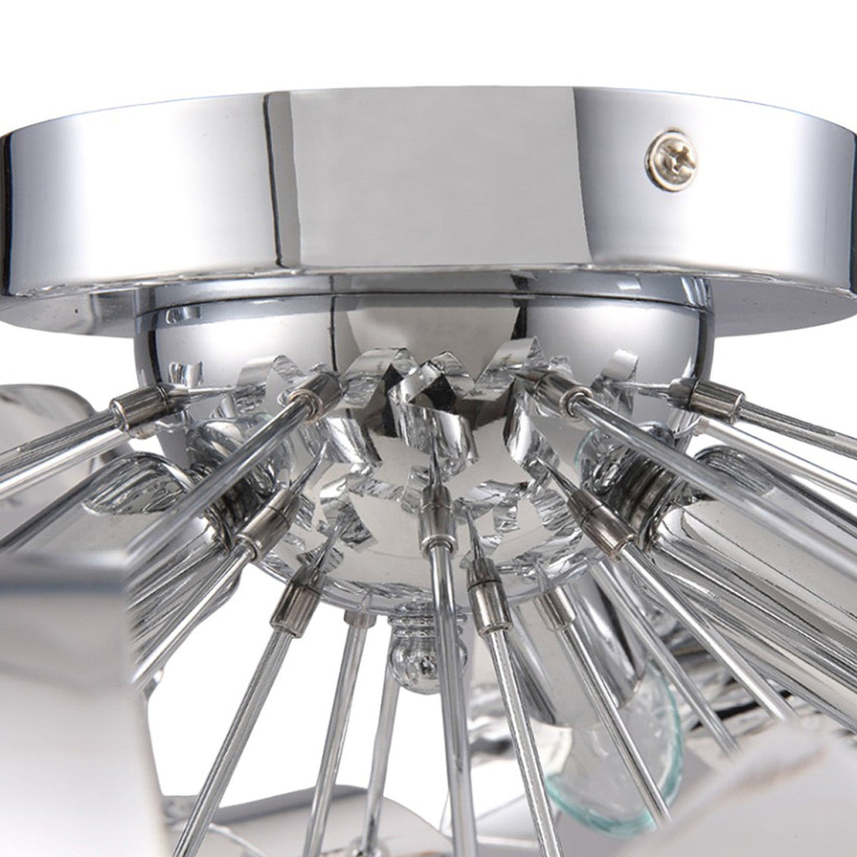 Lindby Deckenlampe Elviro Wohnzimmerleuchte Deckenlampe Hängelampe E14 chrom - 4251096516425