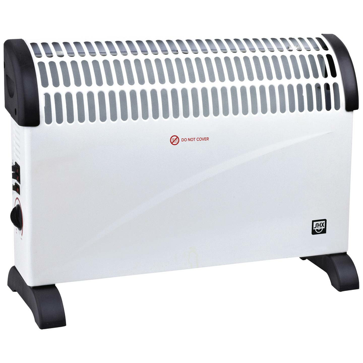 SHX SHX08TKV2000 Konvektor 20 m² Elektroheizung Heizung Heizgerät Weiß Schwarz