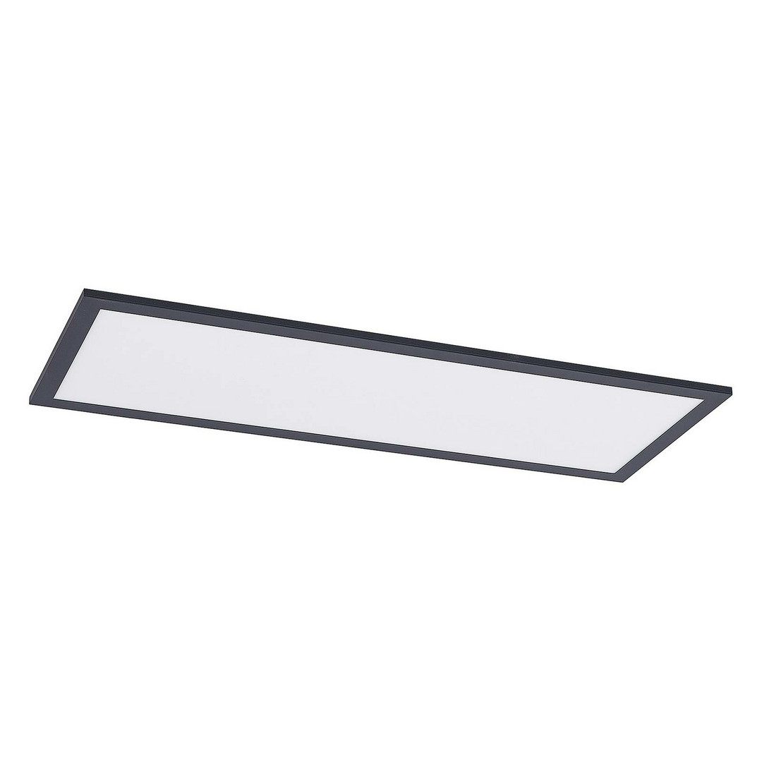 Lindby Nelios LED-Deckenlampe Deckenlampe Lampe LED CCT 80 x 30 cm schwarz weiß