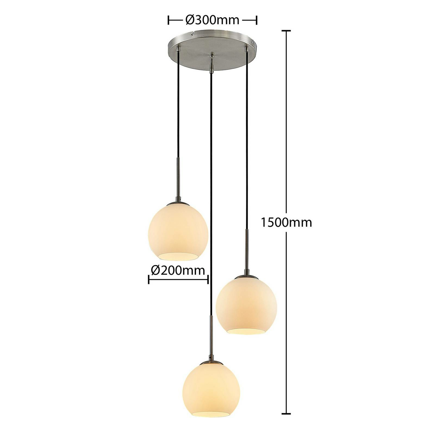 B-Ware Lindby Jurian Pendelleuchte Pendellampe Hängelampe Deckenlampe Lampe 3 Flammig