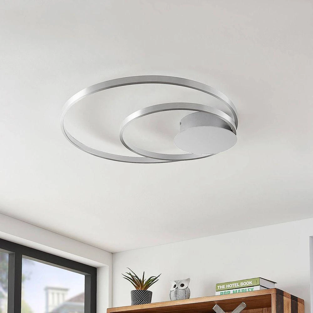 Lindby Nerwin Led Deckenlampe Deckenleuchte Lampe Leuchte Licht 30 W Alu Chrom B-Ware - 4251096574012